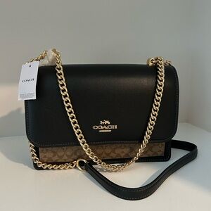 Coach Black and Brown Klare Crossbody Bag
